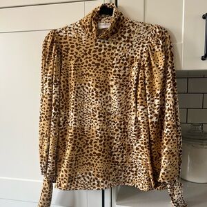 Elegant Leopard Print Blouse